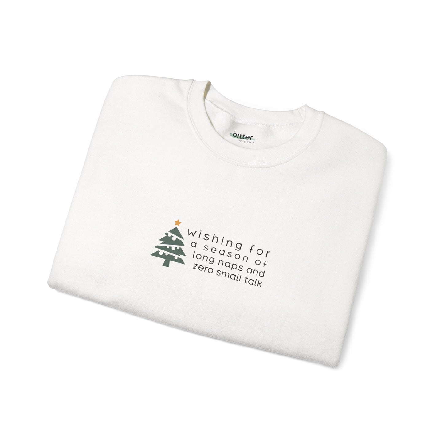 Wishing for a Season of Long Naps & Zero Small Talk | X-Mas Sweater